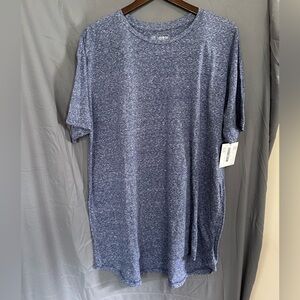 LuLaRoe Heathered Blue Short Sleeve Tee